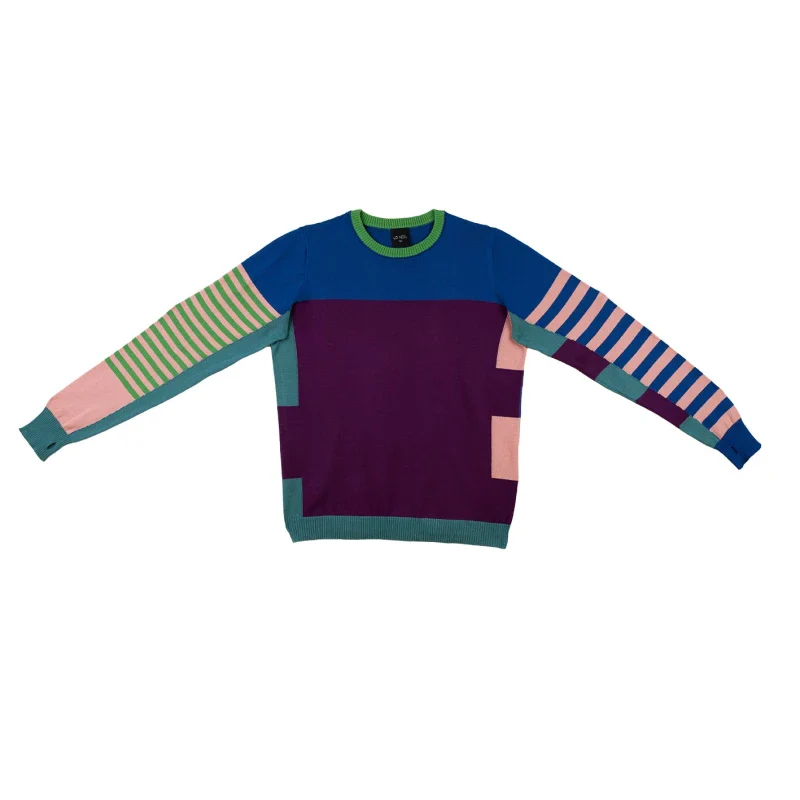 Pull marinière mixte bleu en coton - Image 10