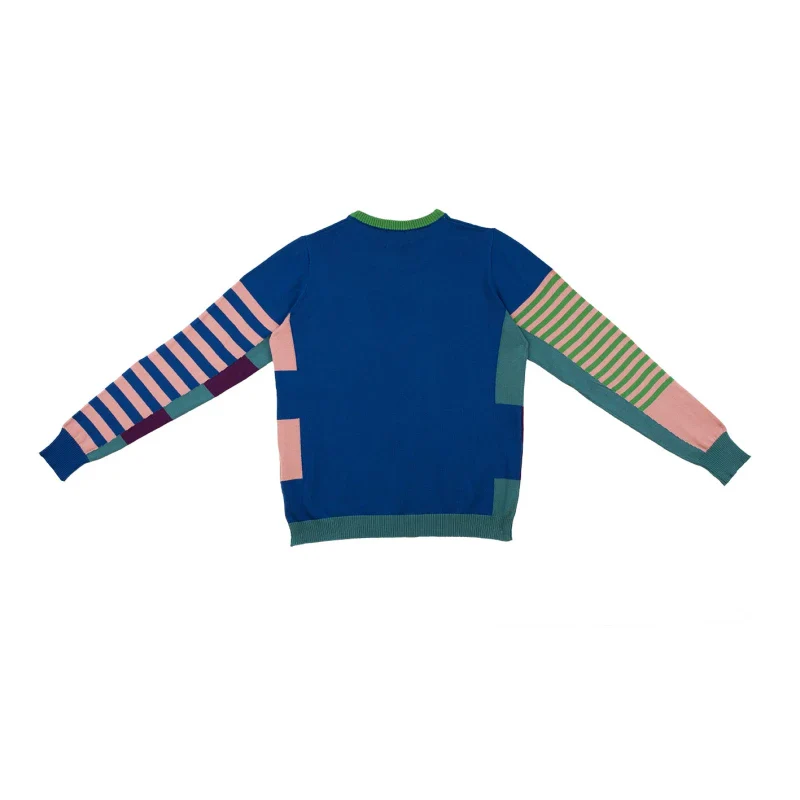 Pull marinière mixte bleu en coton - Image 11