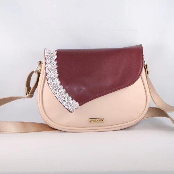 Rabat alter-cuir de raisin - Bordeaux avec dentelle - Image 8
