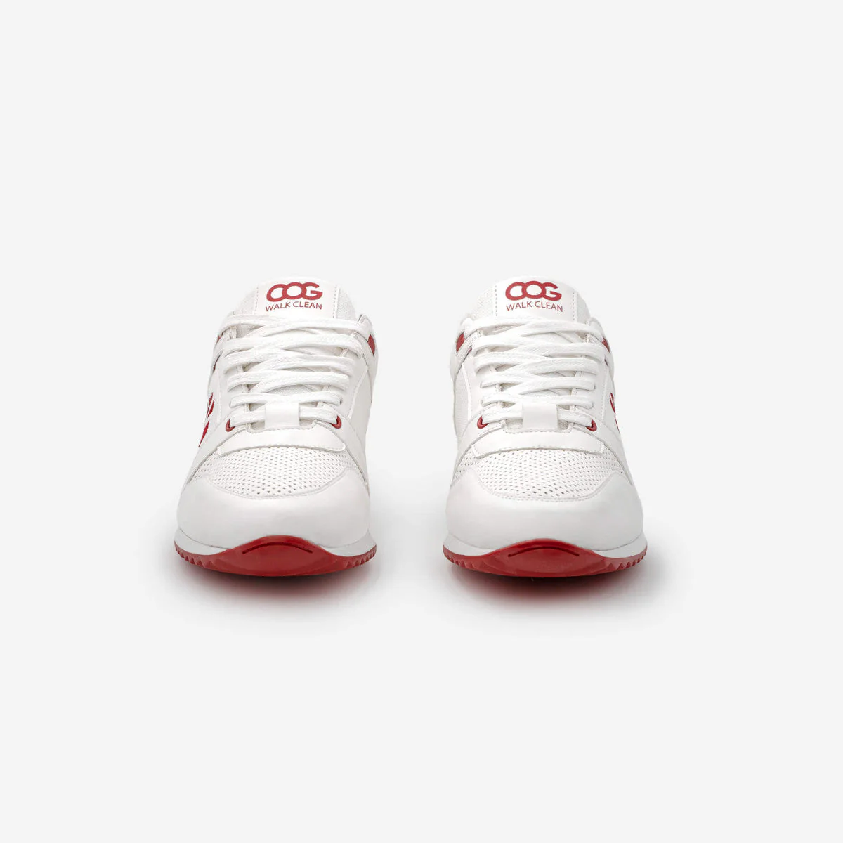 Baskets véganes pour femmes Blanc / Rouge Raven - Image 3
