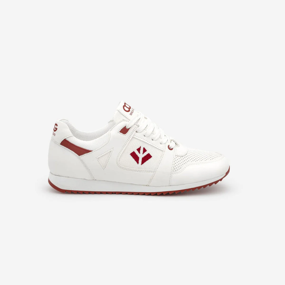Baskets véganes pour femmes Blanc / Rouge Raven - Image 5