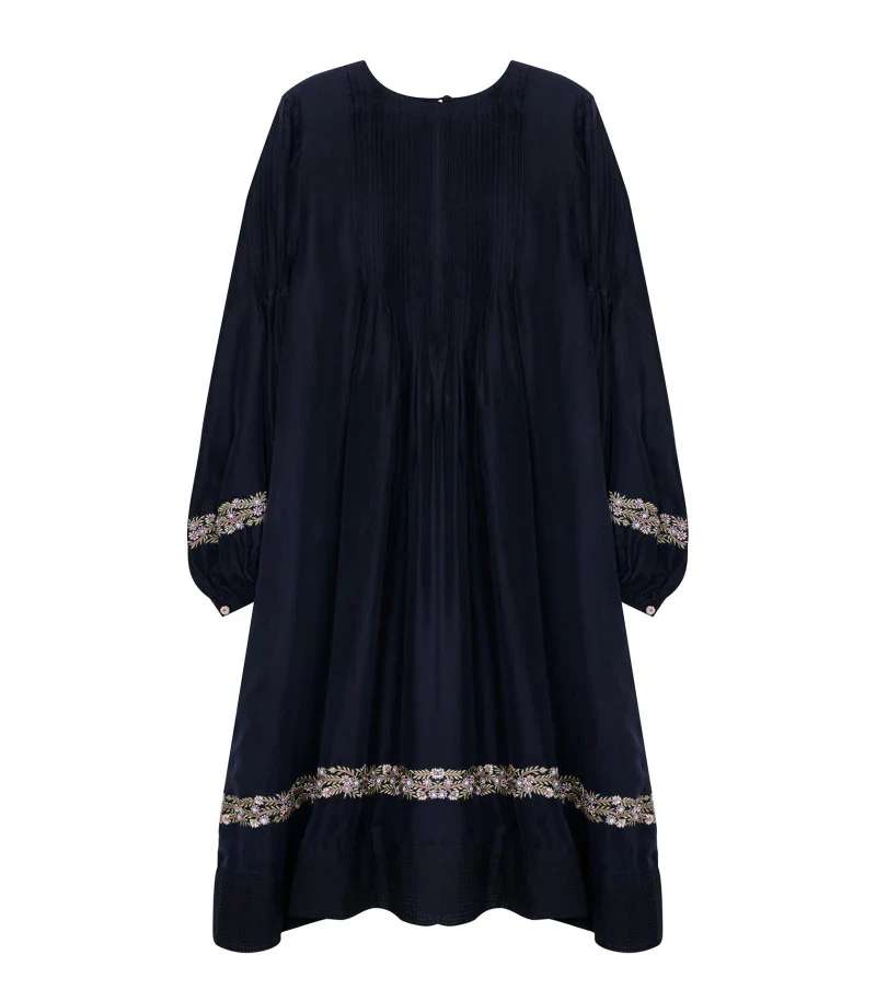 Robe noir en fibre de soja bio - Image 8