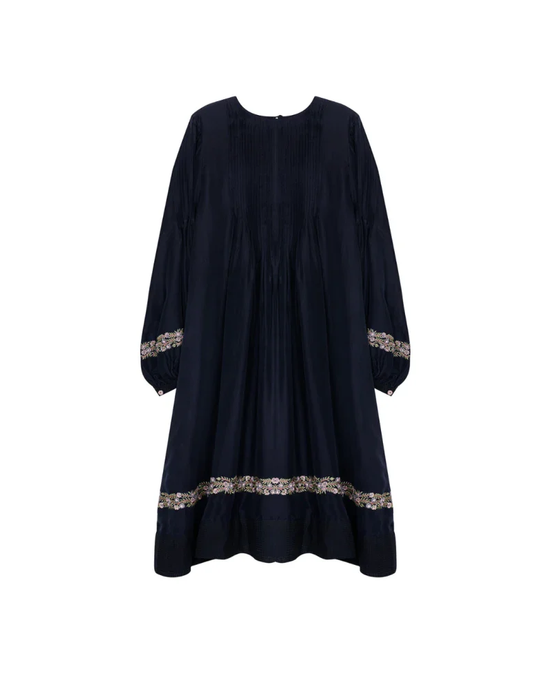 Robe noir en fibre de soja bio - Image 9