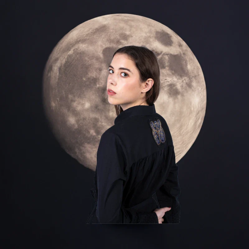 Robe Erika noir en coton bio - Image 2
