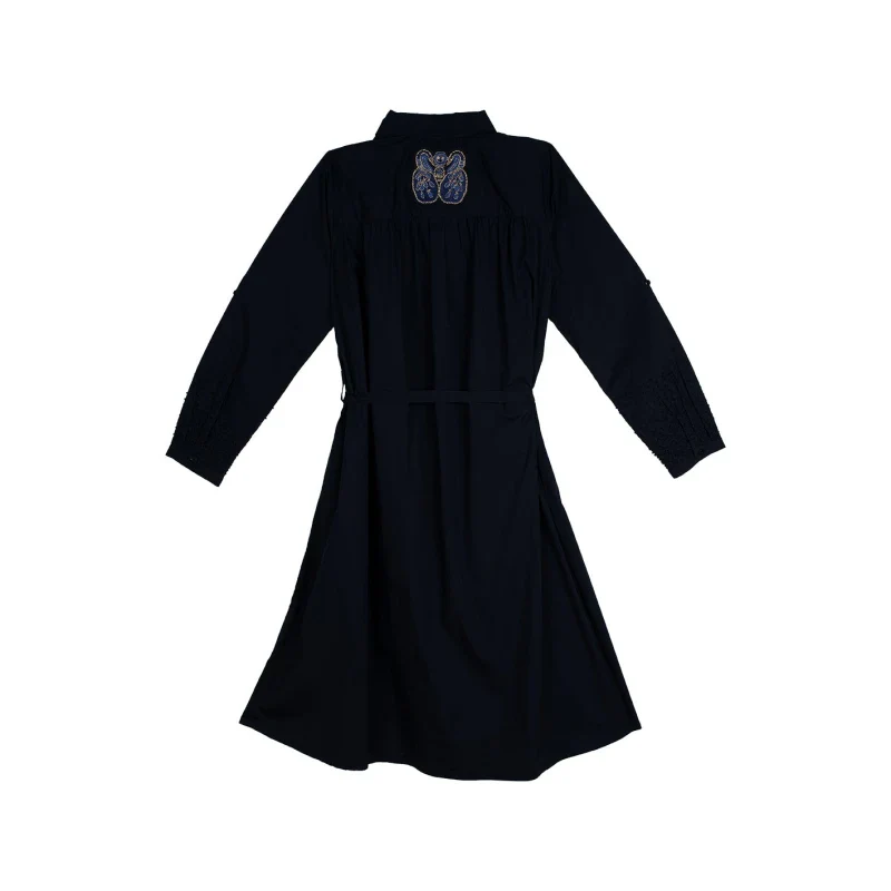 Robe Erika noir en coton bio - Image 8