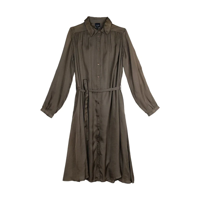 Robe Erika Marron en fibre de pétale de rose - Image 10