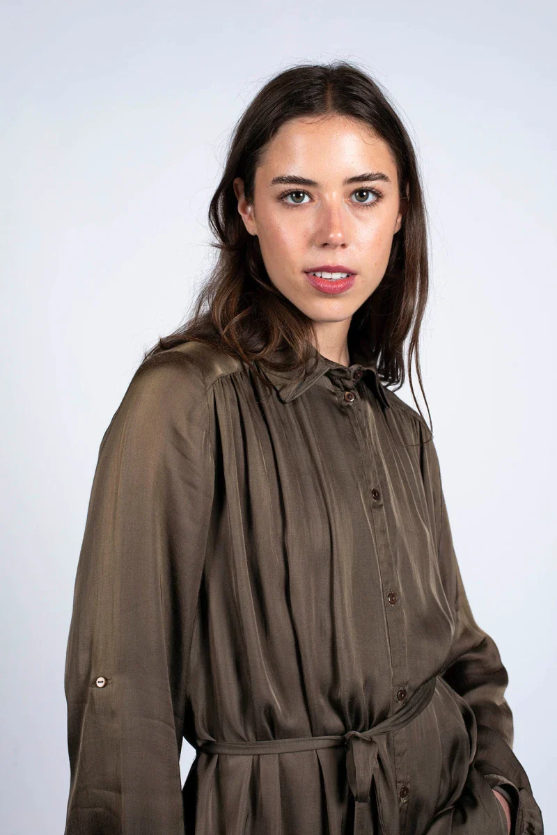 Robe Erika Marron en fibre de pétale de rose - Image 8