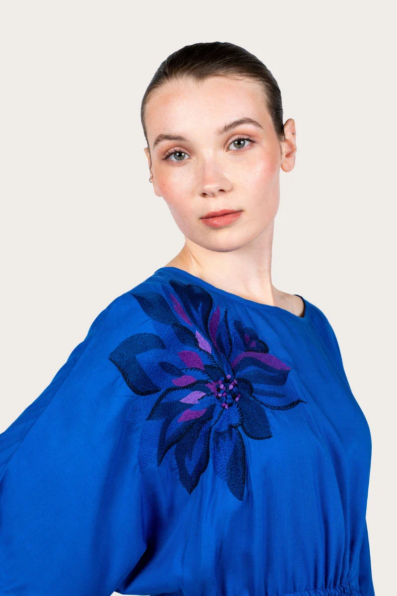 Robe bleu Indigo - Taille unique - Image 12