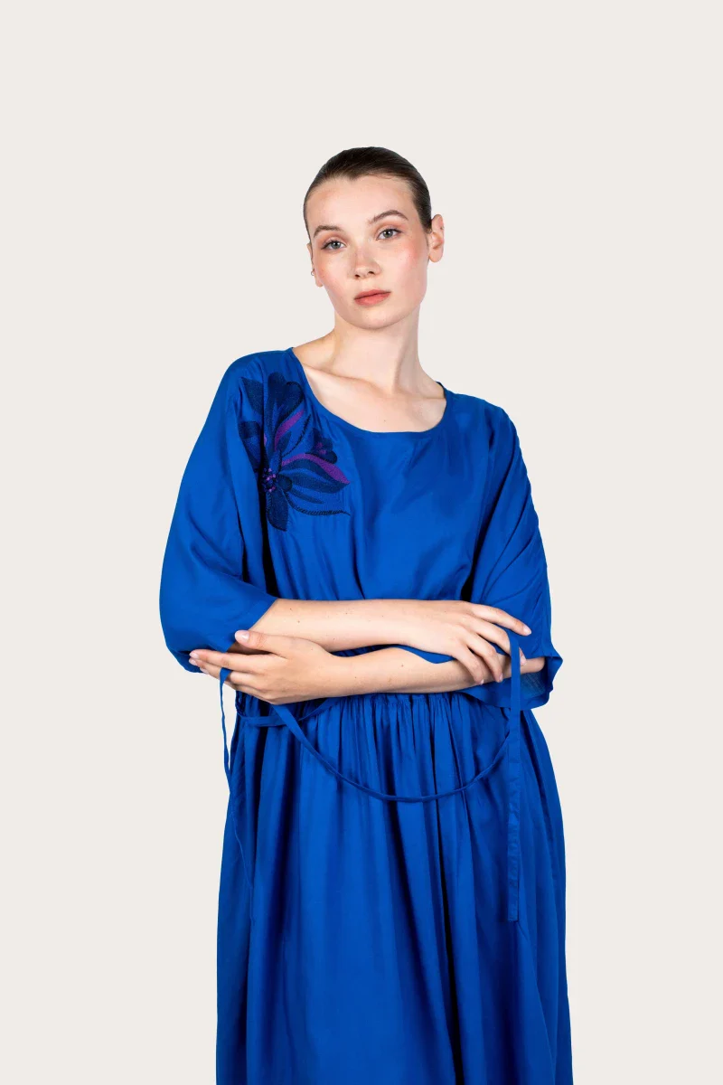 Robe bleu Indigo - Taille unique - Image 13