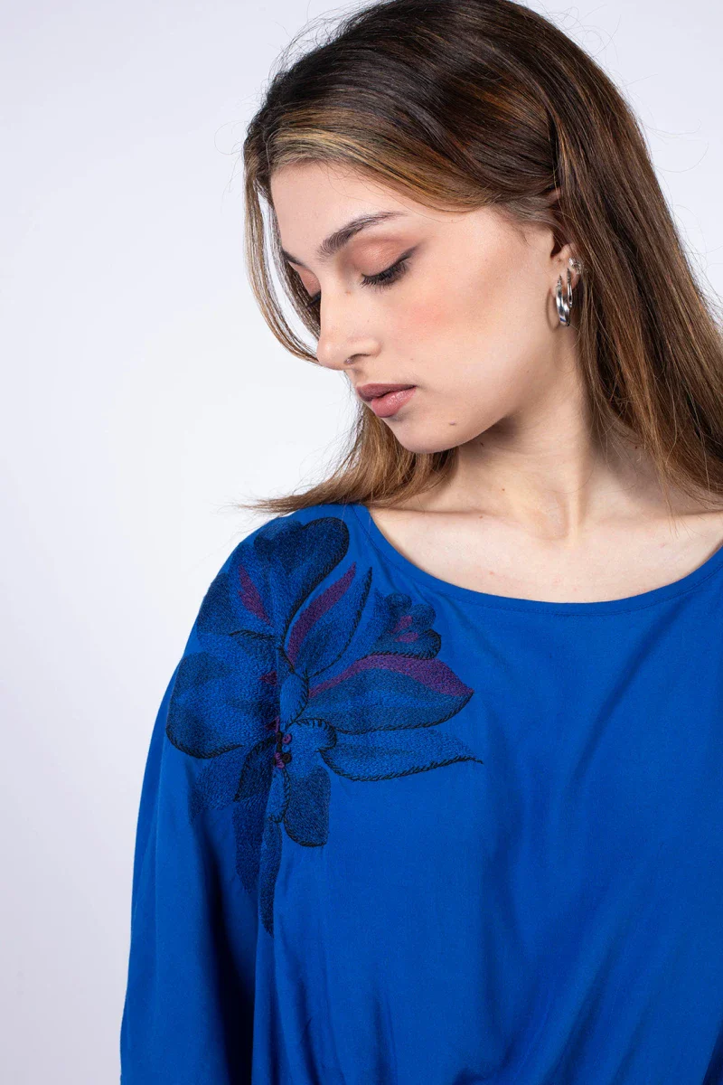 Robe bleu Indigo - Taille unique - Image 2