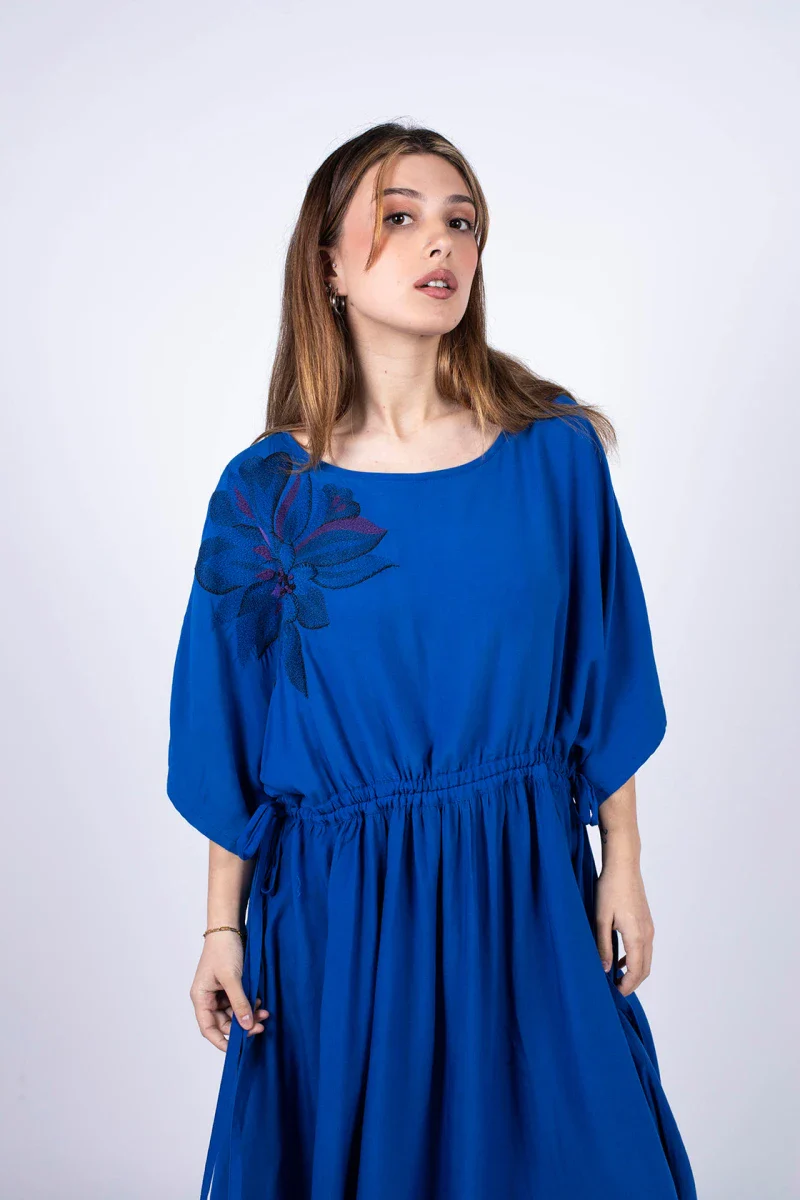 Robe bleu Indigo - Taille unique - Image 4