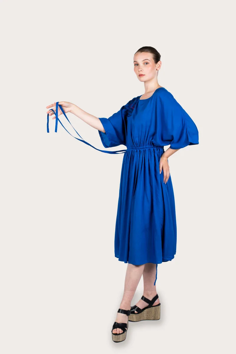 Robe bleu Indigo - Taille unique - Image 9