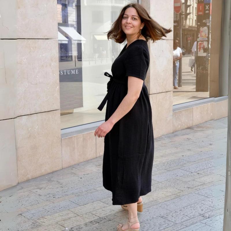Robe longue en coton bio - Plusieurs coloris - Image 15