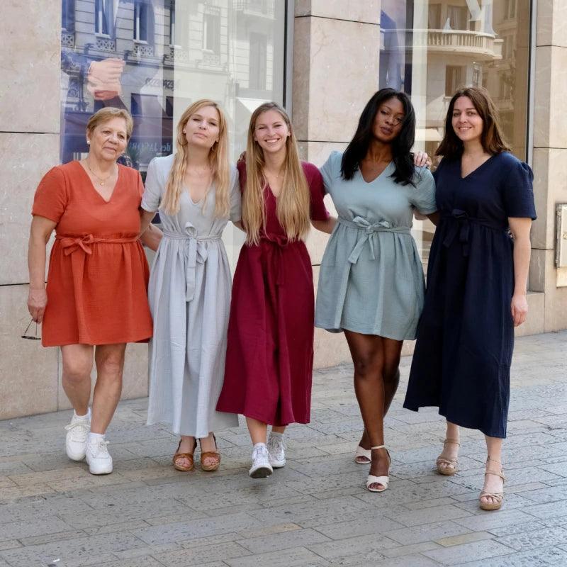 Robe longue en coton bio - Plusieurs coloris - Image 16