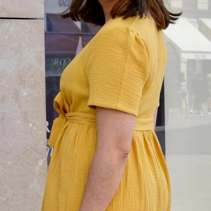 Robe longue en coton bio - Plusieurs coloris - Image 18