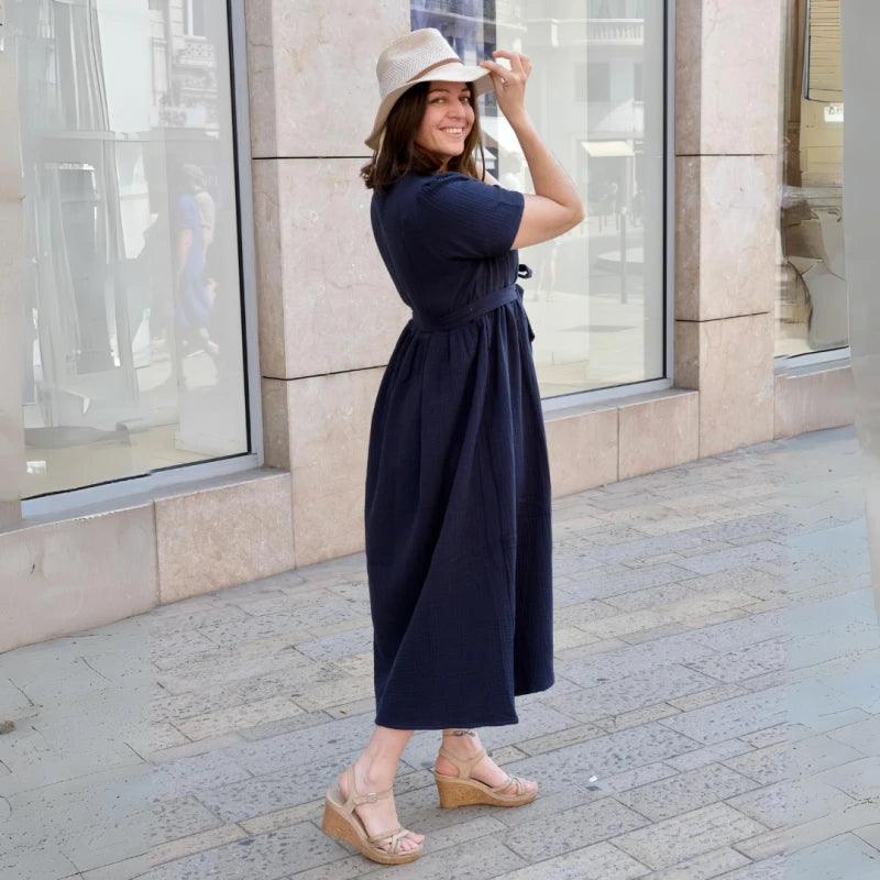 Robe longue en coton bio - Plusieurs coloris - Image 22