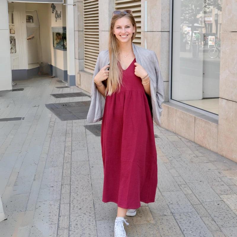 Robe longue en coton bio - Plusieurs coloris - Image 28