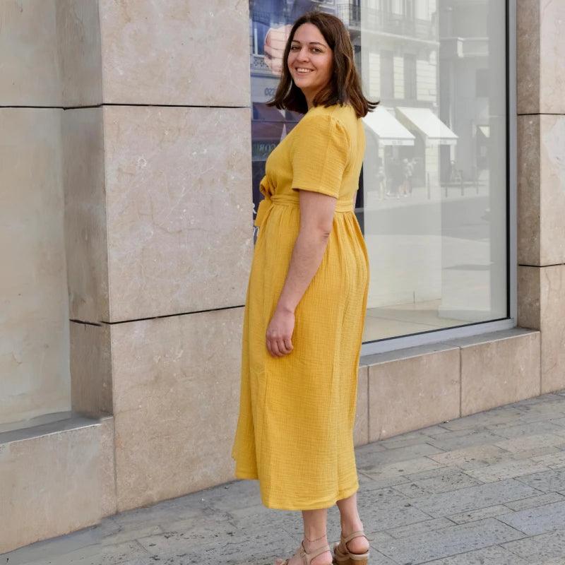 Robe longue en coton bio - Plusieurs coloris - Image 31