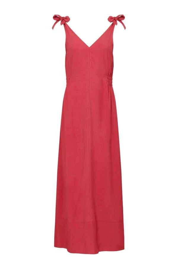 Robe rayonne rose vegan - Marnie - Image 3