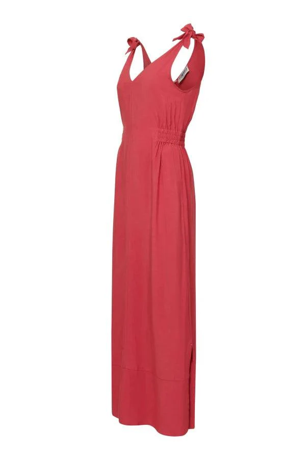 Robe rayonne rose vegan - Marnie - Image 4