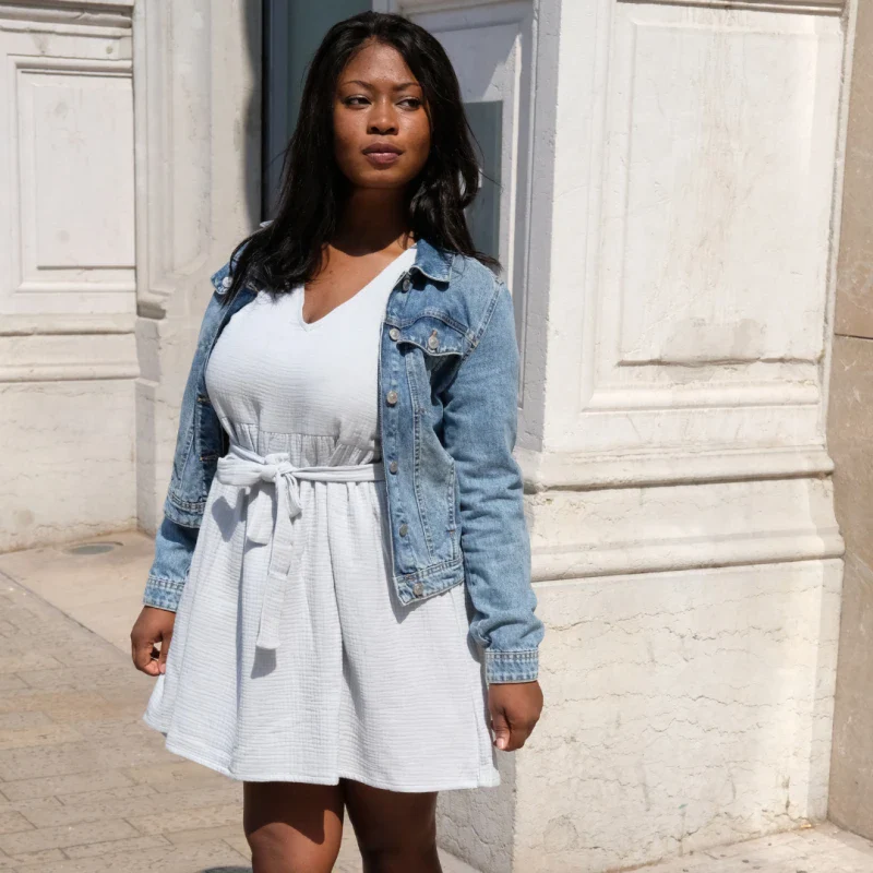 Robe toutes saisons en triple gaze de coton bio - Image 10