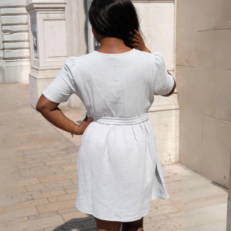 Robe toutes saisons en triple gaze de coton bio - Image 11