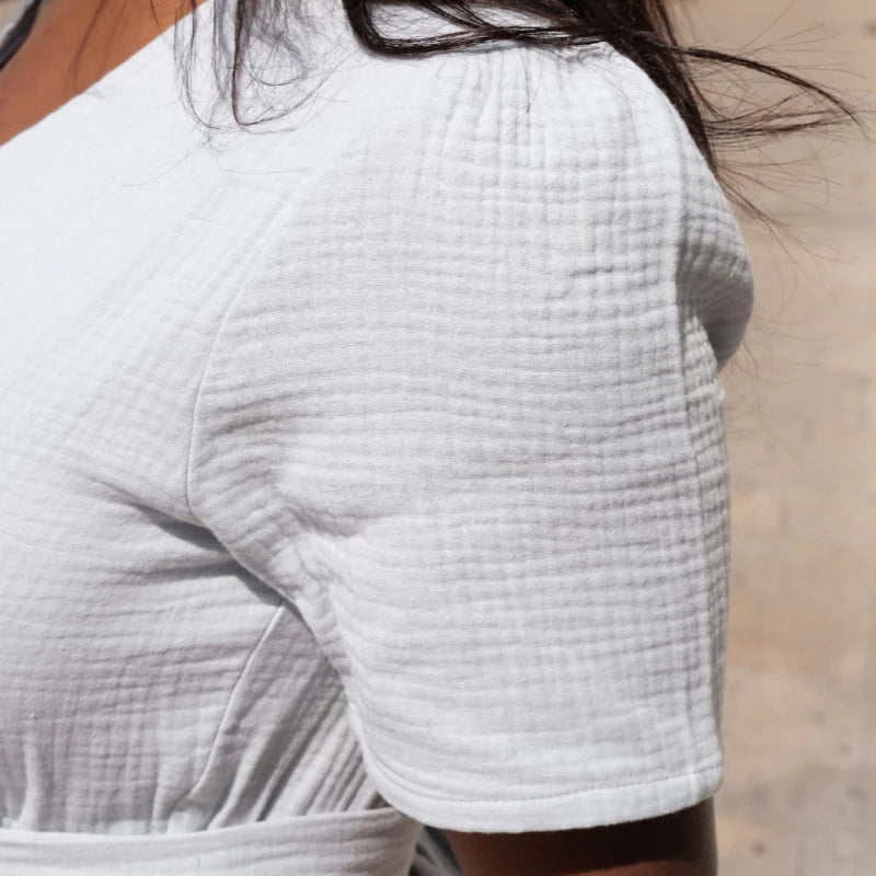 Robe toutes saisons en triple gaze de coton bio - Image 13