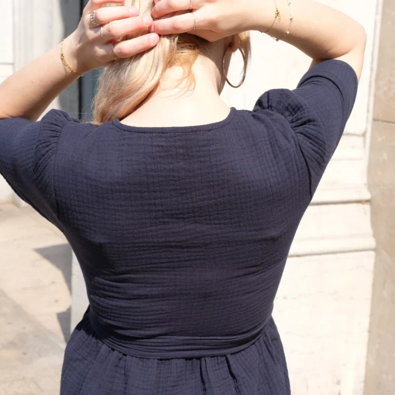 Robe toutes saisons en triple gaze de coton bio - Image 18