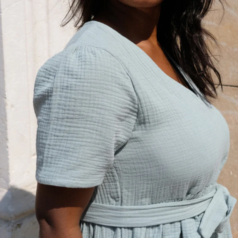 Robe toutes saisons en triple gaze de coton bio - Image 3