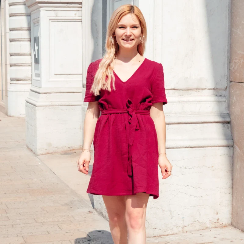 Robe toutes saisons en triple gaze de coton bio - Image 35