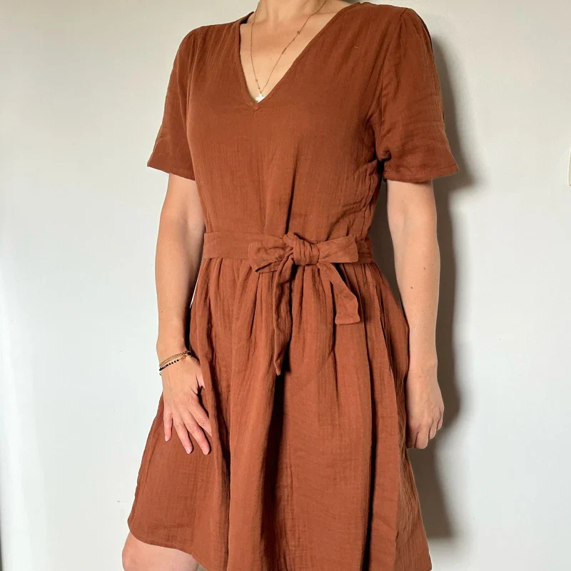 Robe toutes saisons en triple gaze de coton bio - Image 40