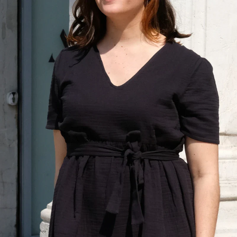 Robe toutes saisons en triple gaze de coton bio - Image 8