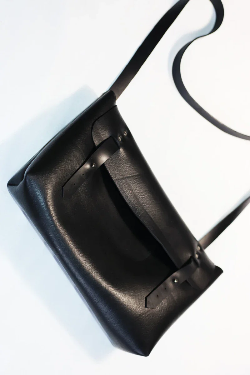 Sac à bandoulière noir végan - Sésame - Image 3
