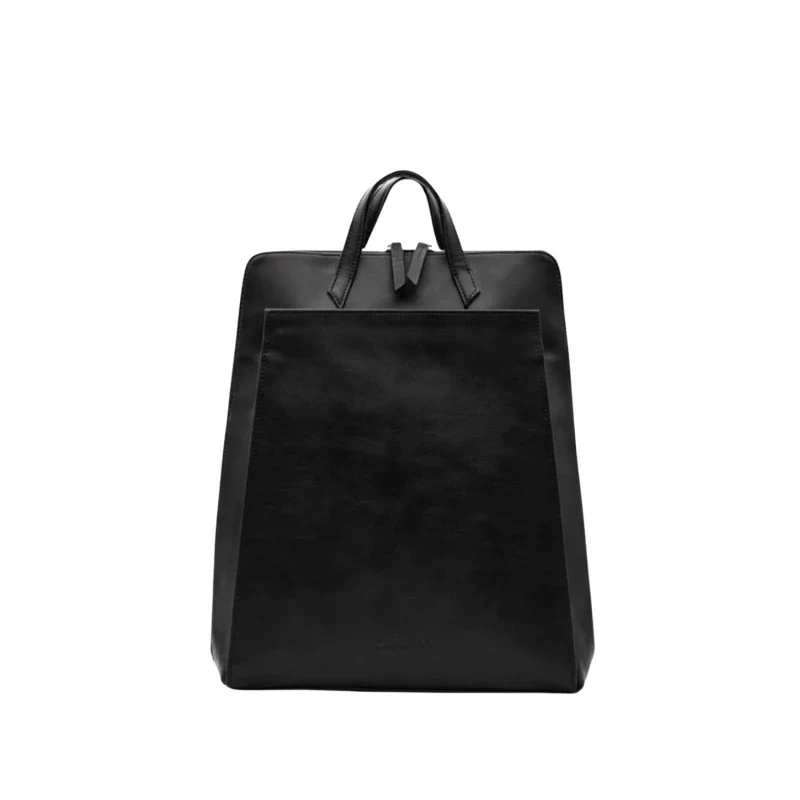 Sac à dos en cuir vegan pour ordinateur noir - Image 8