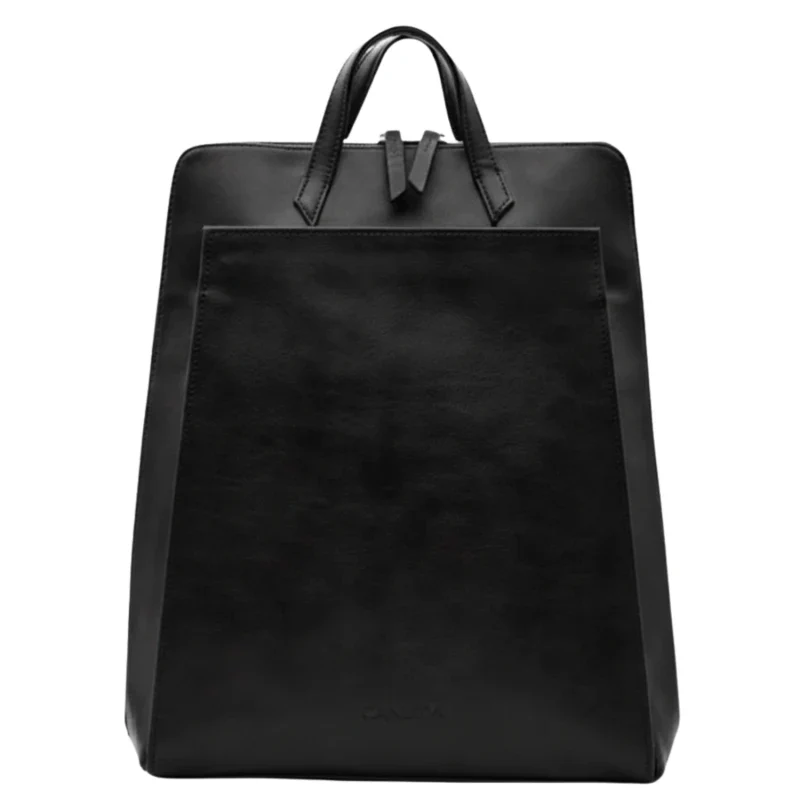 Sac à dos en cuir vegan pour ordinateur noir - Image 9