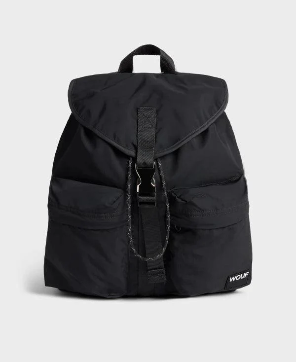 Sac à dos en tissu recyclé Noir - Image 2