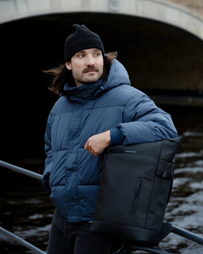 Sac à dos noir matières recyclées - Helsinki Pro - Image 2