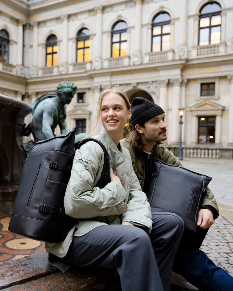 Sac à dos noir matières recyclées - Helsinki Pro - Image 7