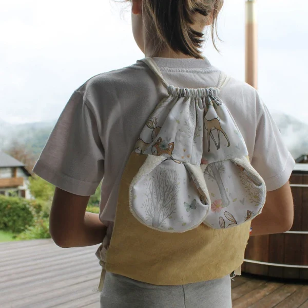 Sac à dos upcyclé pour enfant I Plusieurs motifs et coloris - Image 3