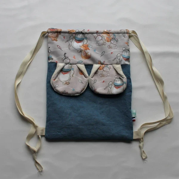 Sac à dos upcyclé pour enfant I Plusieurs motifs et coloris - Image 8