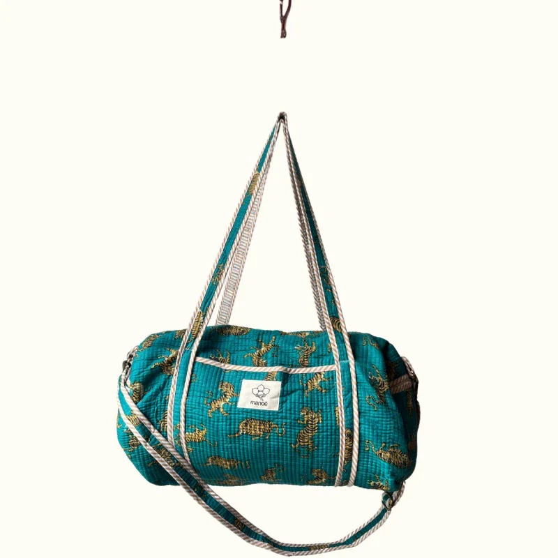 Sac à langer évolutif - "Dancing tiger in the bleu" - Image 2