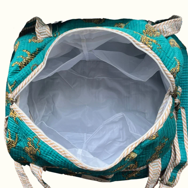Sac à langer évolutif - "Dancing tiger in the bleu" - Image 3