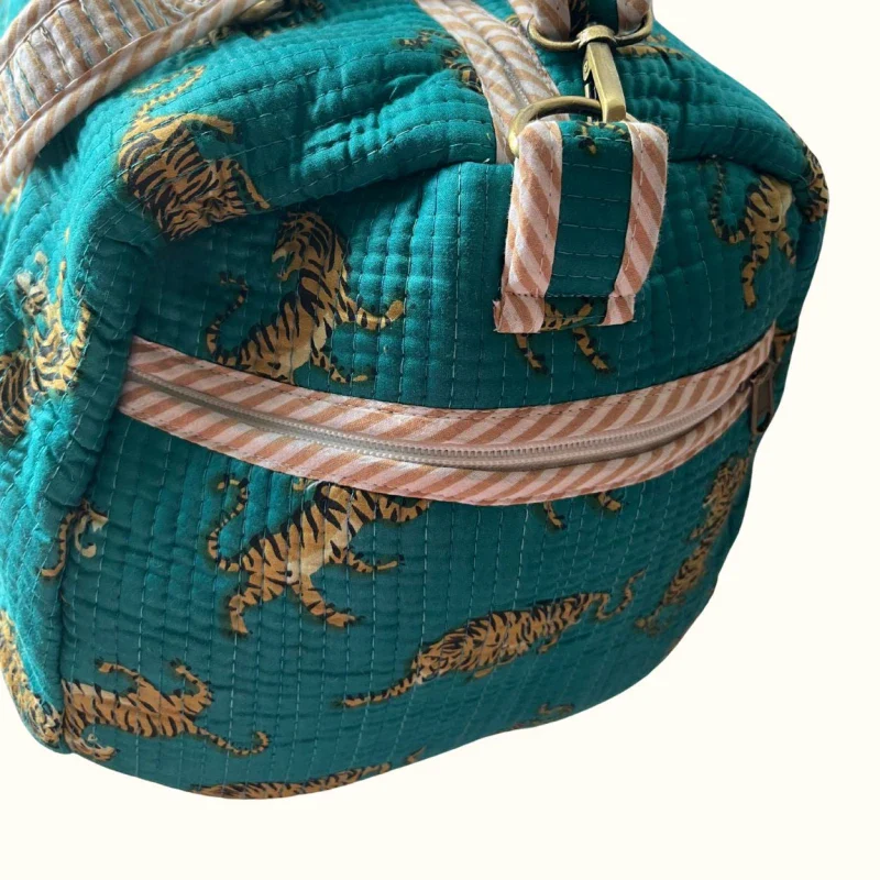 Sac à langer évolutif - "Dancing tiger in the bleu" - Image 4