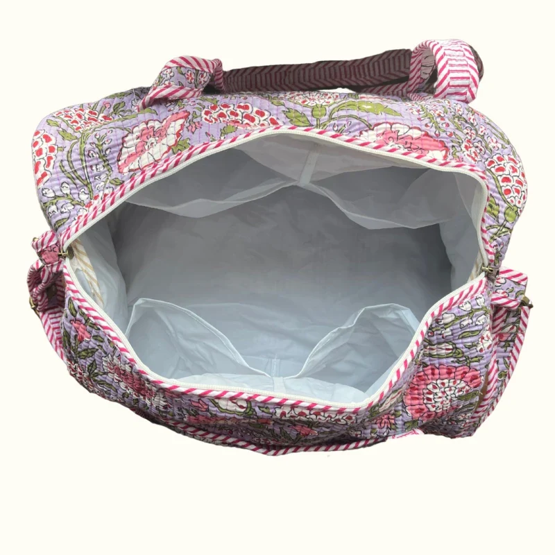 Sac à langer - "Lilas Indian Hortensias" - Image 3
