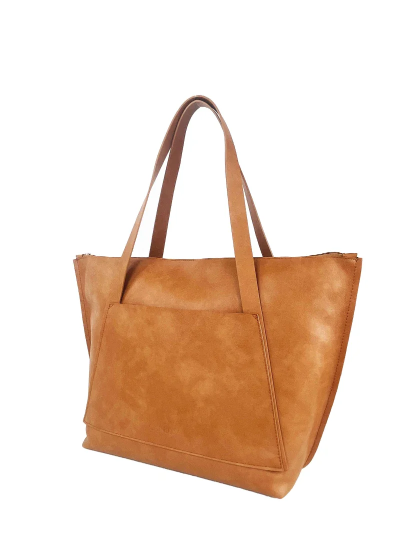 Sac à main éco-responsable et fait main - Camel - Image 6