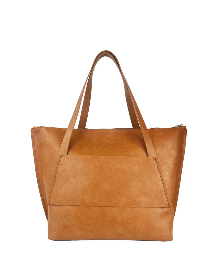 Sac à main éco-responsable et fait main - Camel - Image 7
