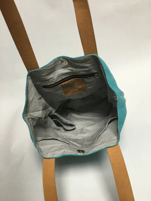 Sac à main en chanvre et papier kraft Hemp Rosa - Plusieurs coloris - Image 3
