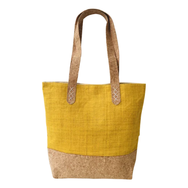 Sac à main en chanvre et papier kraft Hemp Rosa - Plusieurs coloris - Image 4