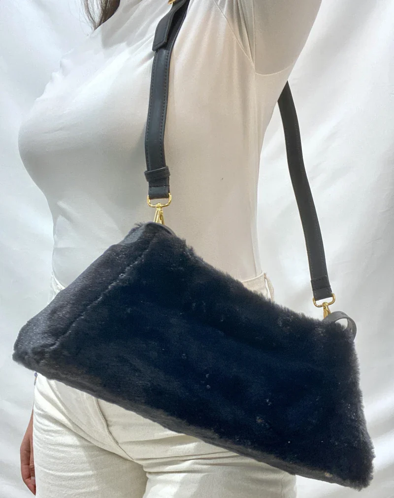 Sac à main vegan fourrure Faux Fur - All day Mini - Image 12