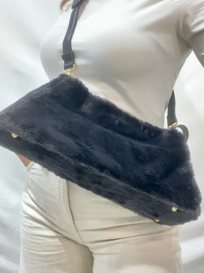 Sac à main vegan fourrure Faux Fur - All day Mini - Image 13